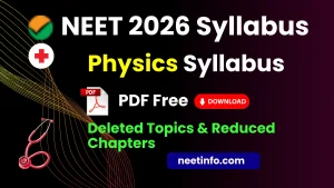 NEET Physics syllabus 2026